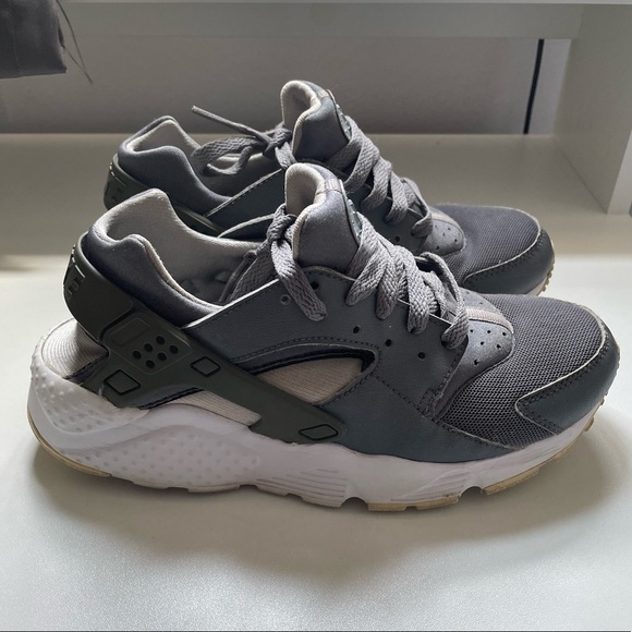 Nike Huarache Run Grey Silver (GS) - Picture 3 of 7